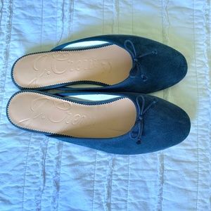 J.Crew Suede Ballet Mules